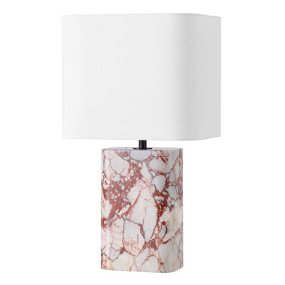 Lampe de table en travertin Lisabryna