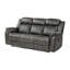 Canapé inclinable double en microfibre polie avec accoudoirs à coussins 83,5 po Ariste-742909777