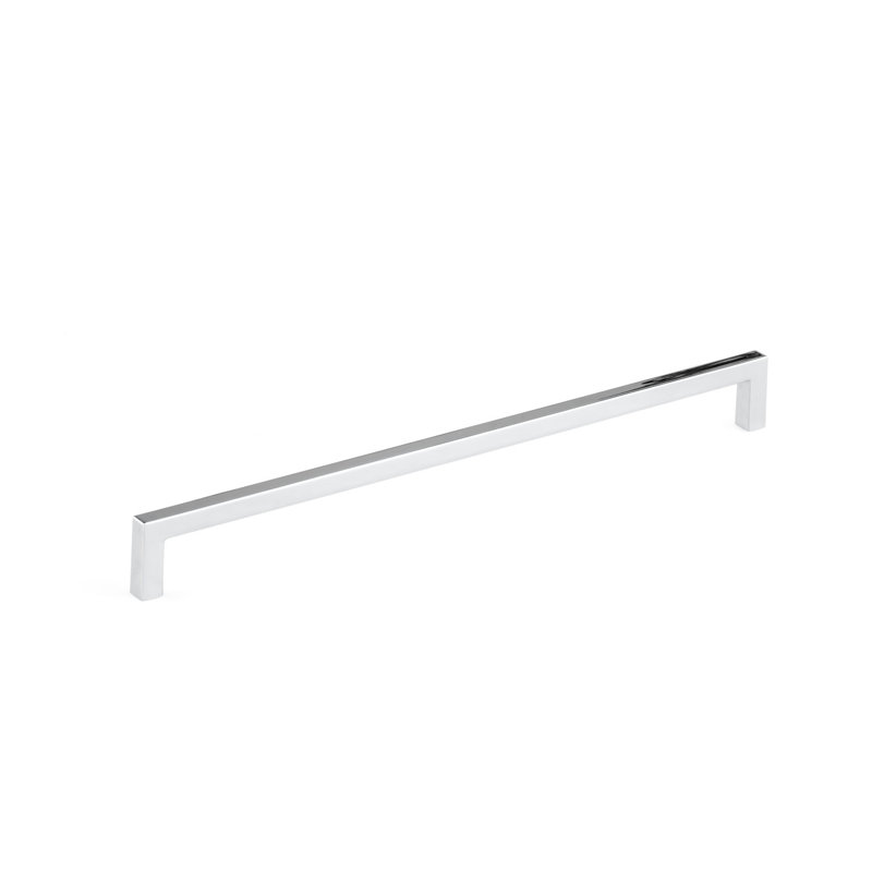 Poignée de type barre en métal, 12 5/8" , Nickel poli