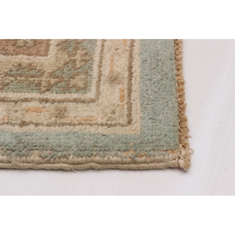 Tapis bleu nouvel âge en laine 6 pi 3 po x 8 pi 11 po Akayden