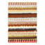 Tapis carré brun / blanc / jaune en coton / laine rayé à la main 12 pi x 12 pi Tavorian