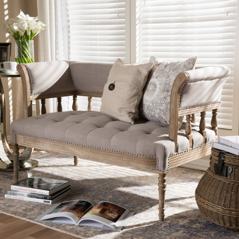 Meurer Upholstered 56.3'' Settee