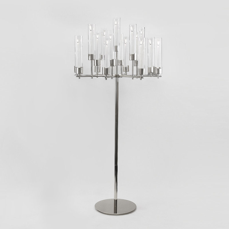 17-Arms Grand Floor Candelabra, Silver