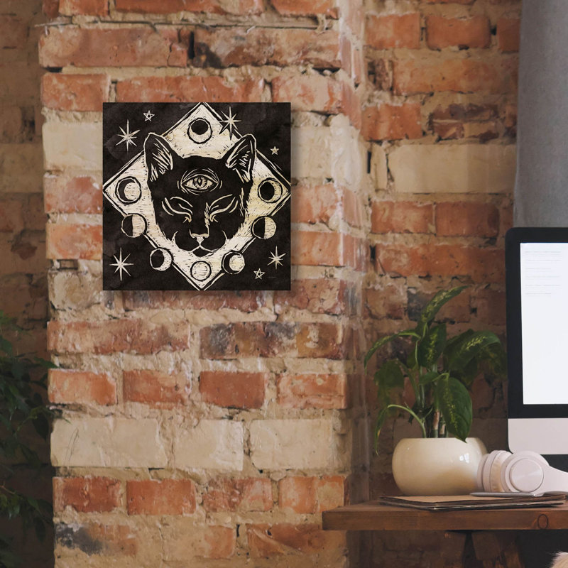 «Mystical Halloween Wood 4» par Mary Urban, art mural sur toile, H 12 po x l 12 po x P 0,75 po