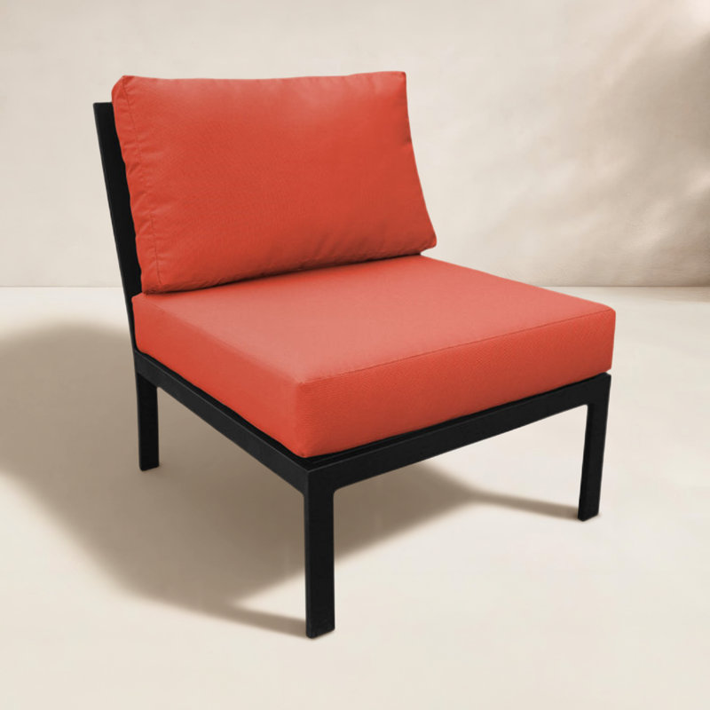 Chaise de patio avec coussin Madison, Kaki