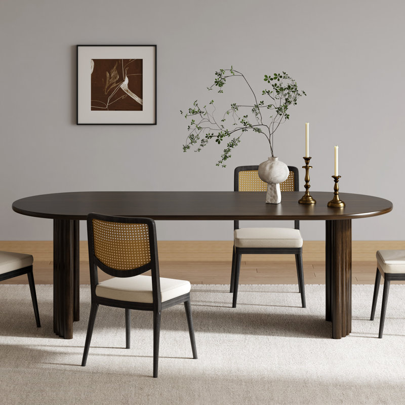 Table de salle à manger H 30 po x l 33,5 po, Noyer, H 30 po x L 79 po x l 33,5 po