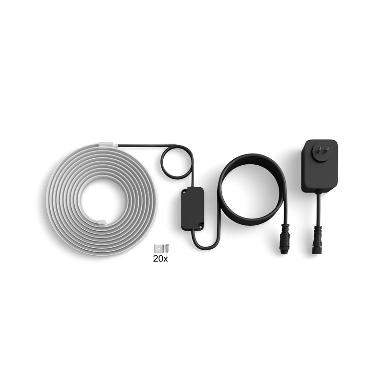 Philips Hue Flux Outdoor Multicolor Lightstrip 16ft - Vibrant Color and Ambiance, 16ft
