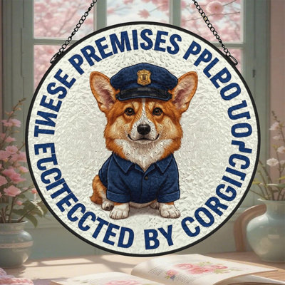 Vitrail Corgi Guard Home Decor
