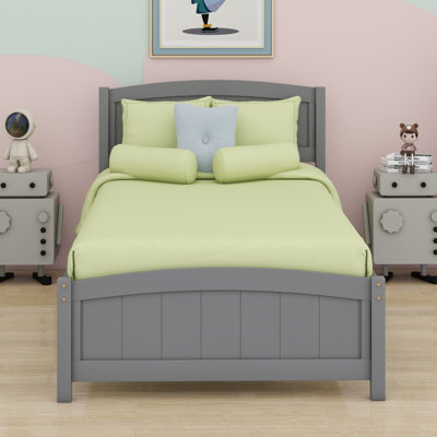 Platform Bed With Headboard And Footboard.