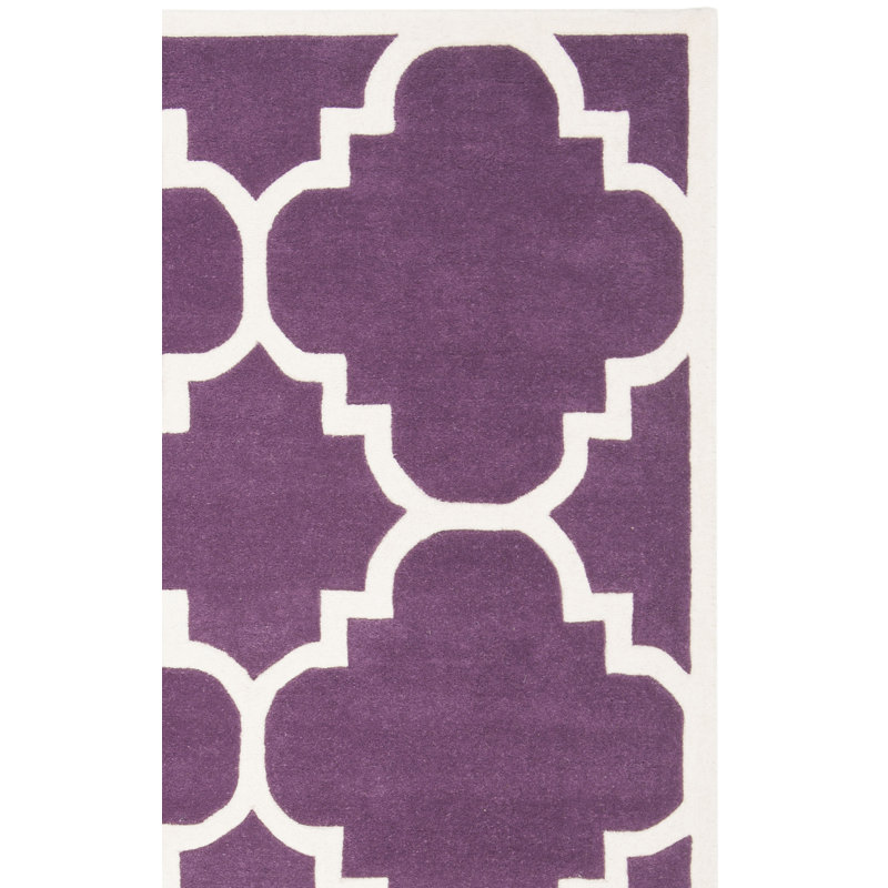 Tapis en laine touffeté à la main Carolene, Rectangulaire 3 pi x 5 pi