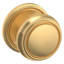 5068 Knob with 5070 Rose, Passage, in Lifetime (PVD) Satin Brass
