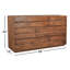 Commode en bois massif 6 tiroirs Broughton