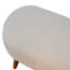 Banc rembourré en mélange de coton Joete