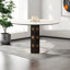 Simple solid wood round table