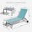 Braylen Patio Adjustable Aluminum Chaise Lounge Set of 3 with Table-832011580
