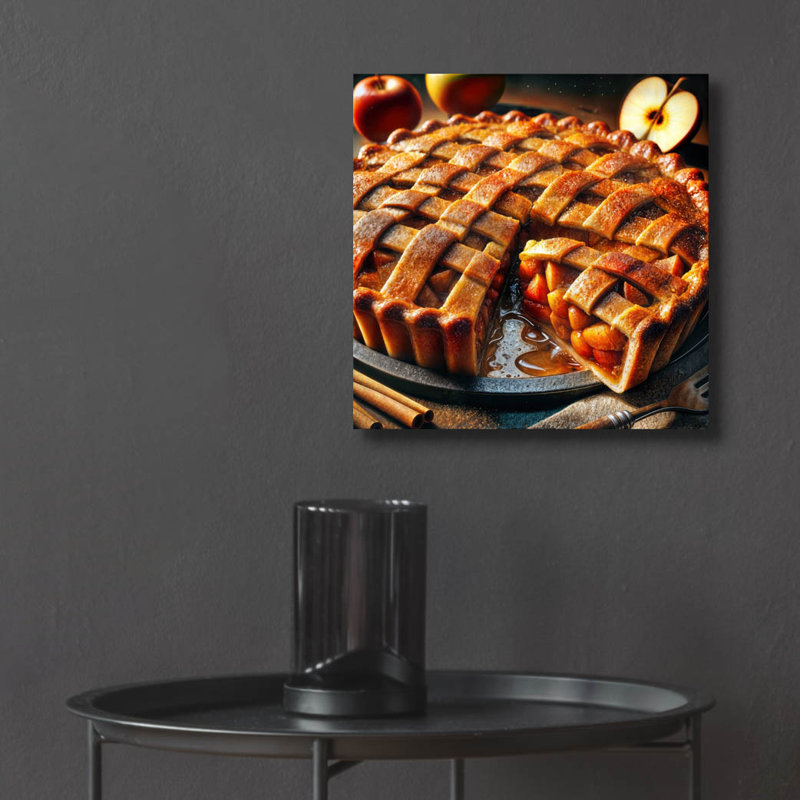  «Apple Pie» par Rey Klimt, art mural en verre acrylique, 12 po x 12 po