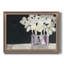 «White Flowers In Fuchsia I», peinture sur toile encadrée-2065514118