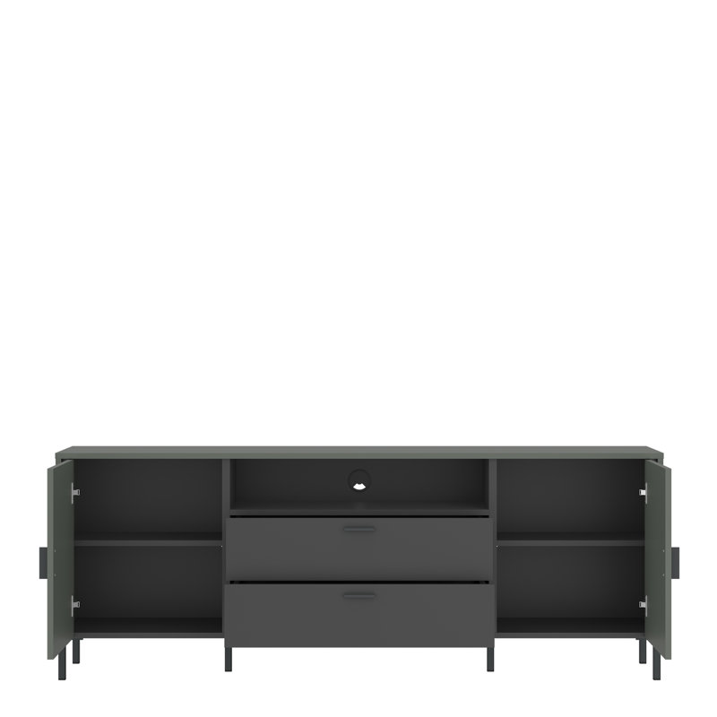 Arlissa Unfinished TV Stand, Green/Grey, 173cm