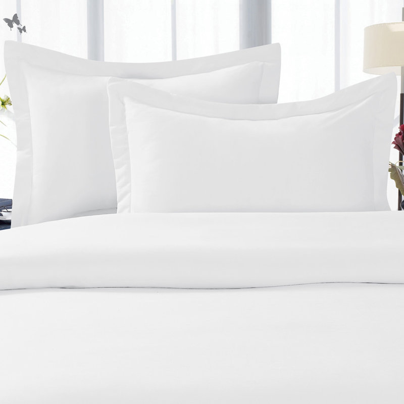 Modern & Contemporary Polyester Duvet Cover, Royal Blue, Full/Queen Duvet Cover + 2 Standard Shams