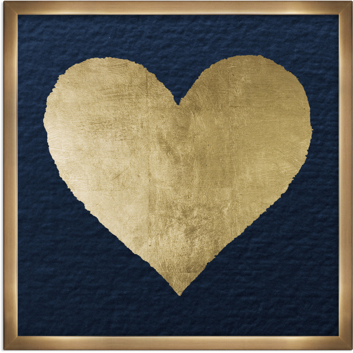 Fashion And Glam Ever After Blue And Gold Hearts