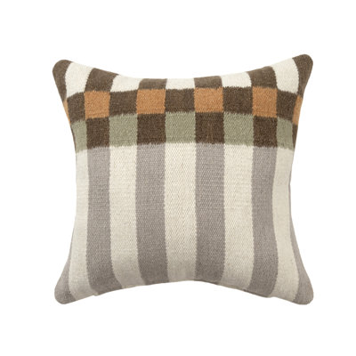 Atelier Contemporary Geometric Hand-Woven Throw Pillow