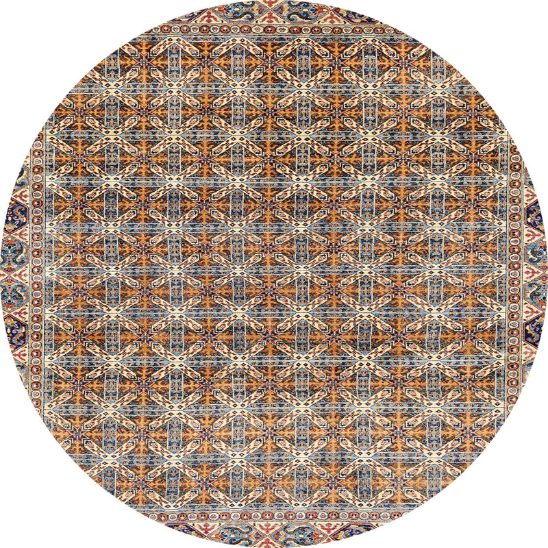 Tapis abstrait moderne 2853, Rond 5 pi