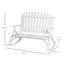 Chaise berçante d'extérieur en bois Outsunny (excluant la table)