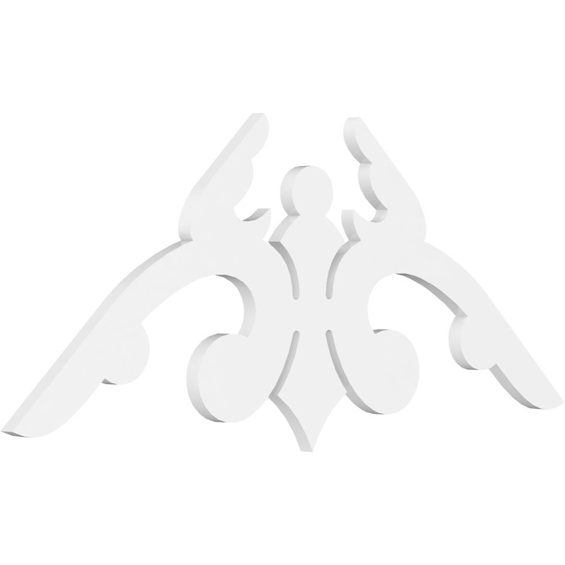 Milton Architectural Grade PVC Gable, 22" H x 48" W x 1" D, 11/12