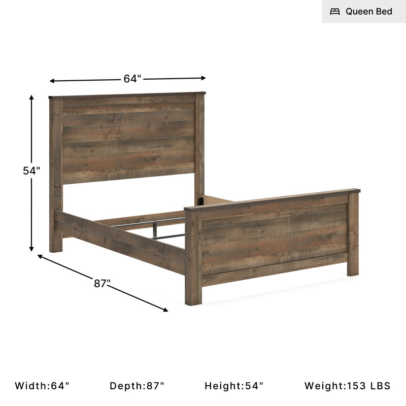 Juquana Panel Bed, Queen