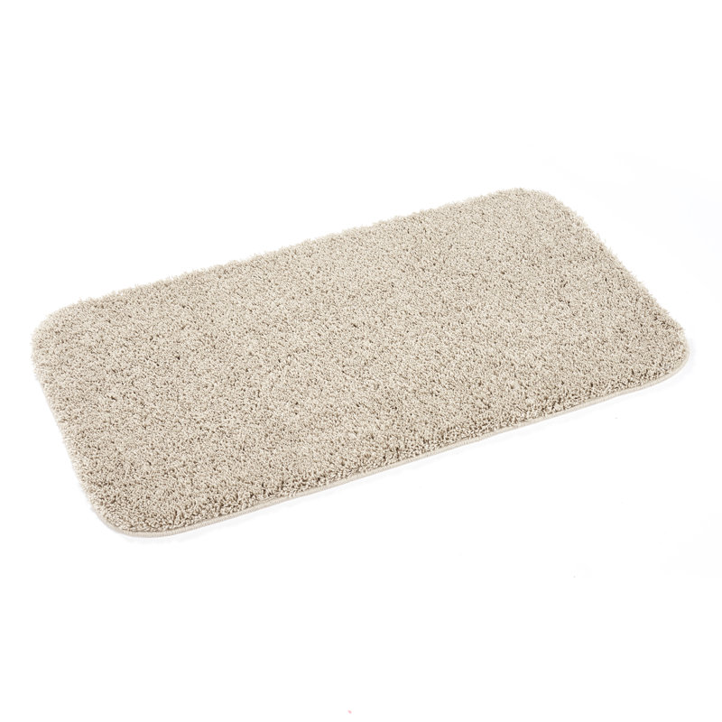 Buddy Shaggy Bath Mat, Beige, 80cm L x 50cm W