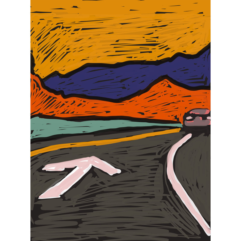 Night Ride Print by Deborah Blum, 21.25" H x 17.25" W x 0.875" D