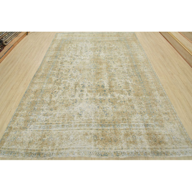 Tapis beige unique de 8 pi 10 po x 12 pi 2 po