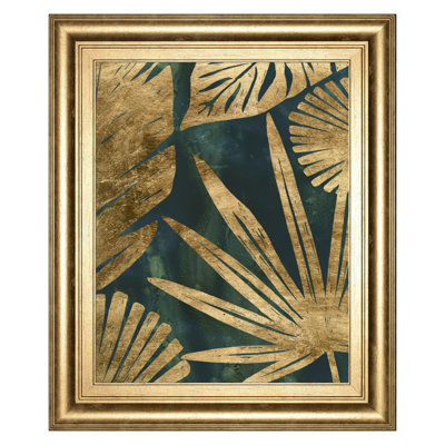 Art mural Emerald Jungle I - 22 po x 26 po - Cadre doré