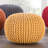 Anely 20" Wide Round Pouf Ottoman-1258364028
