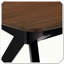 Table de salle à manger en noyer robuste, durable et élégante