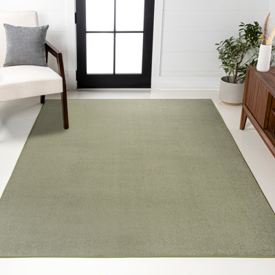Tapis vert sauge lavable à la machine Waylynn Classic