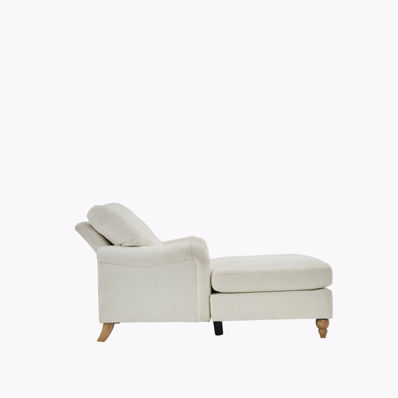 Chaise longue surdimensionnée, Polyester blanc