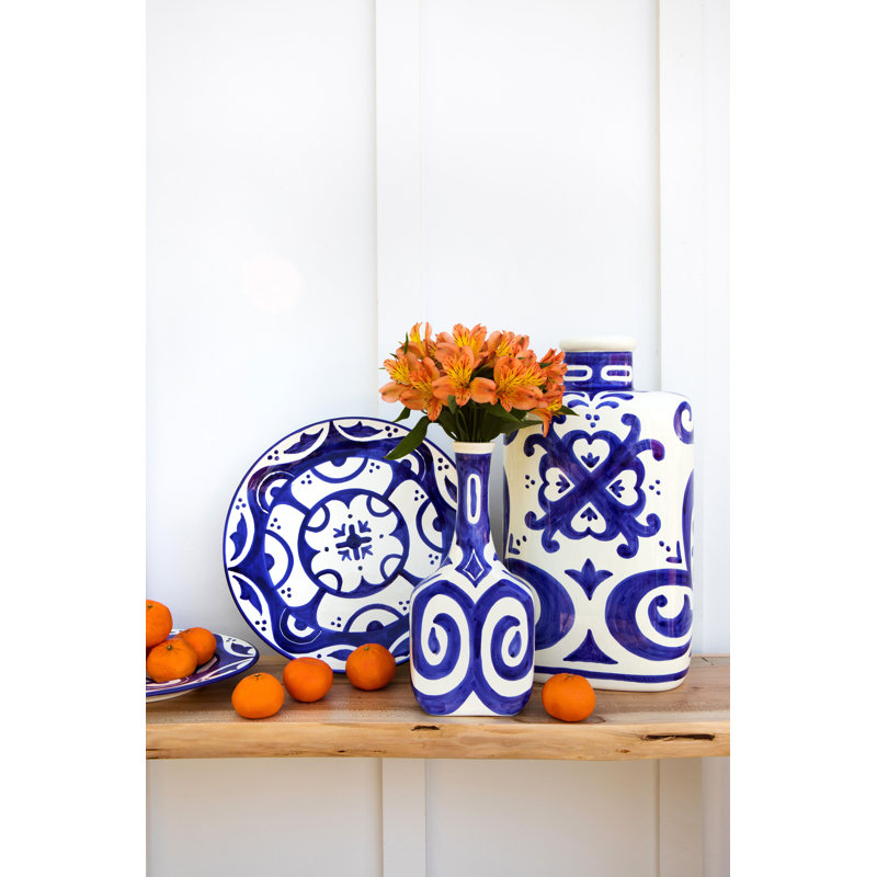 Grand vase Mosaico Cobalt