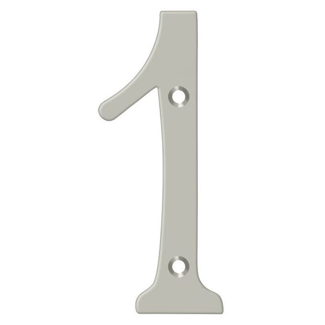 Chiffres de 4 po Deltana, Nickel brossé, 1