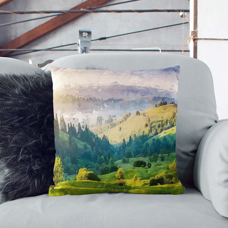 Square Cushion, 55cm H x 55cm W x 20cm D, Black