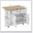 Multi-Functional Kitchen Island, Black-1490215167