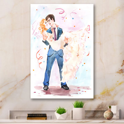 Love Wedding Couple " Love Wedding Couple " Painting Print