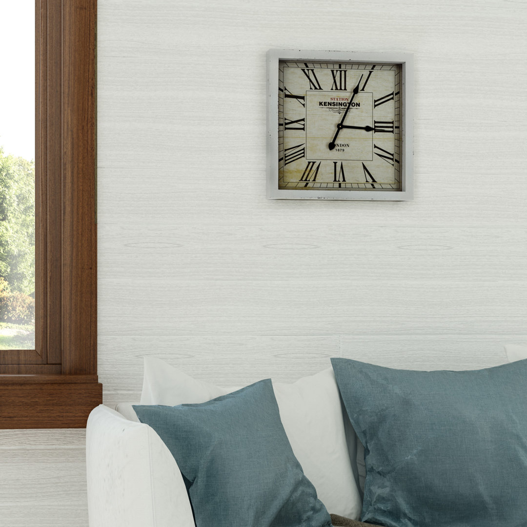 Phillina Wall Clock Red Barrel Studio® Finish: White