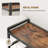 Triple 5-Tier Bookshelf, Industrial Large Bookcase with 14 Open Display Shelves, Modern Tree Bookcase with Metal Frame and Hanging Function-212606301-212606298
