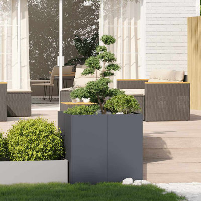 Planter 80x80 Cm Steel