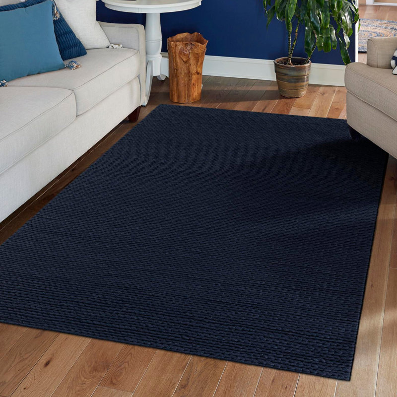 Yanellie Hand Loomed Wool Indoor Rug, Rectangle 9' x 12'