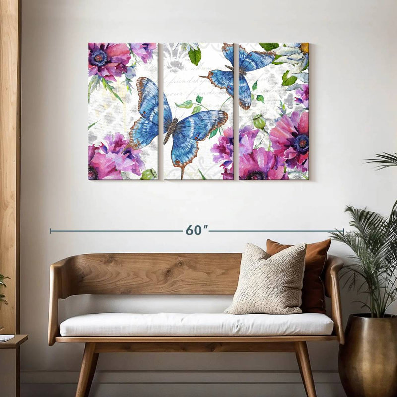 Jardin de papillons Brampt Floral II, H 28 po x l 45 po