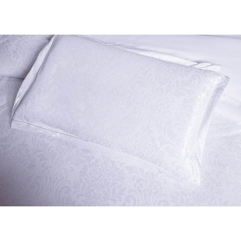 Microfiber Bedspread with Pillow Shams Included, Super King, White 