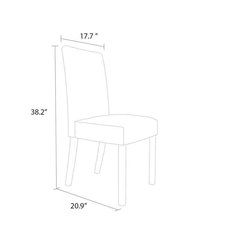 Gaulin Dining Chair, Dark Brown