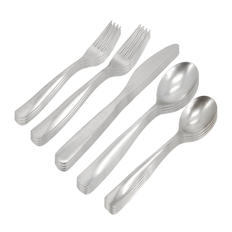Ensemble de couverts 20 pièces Gibson Home Hulton, Argent argent